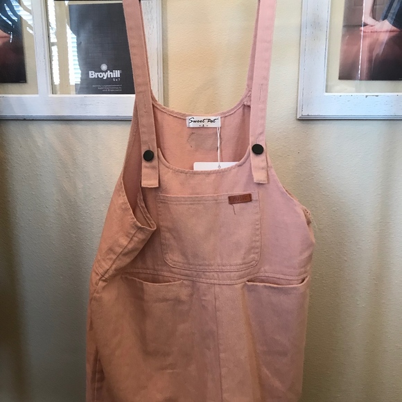 Pink Short Overalls - Picture 1 of 4
